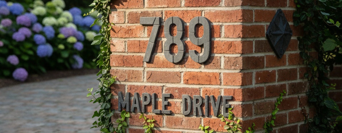 Address Signs Made in Brick