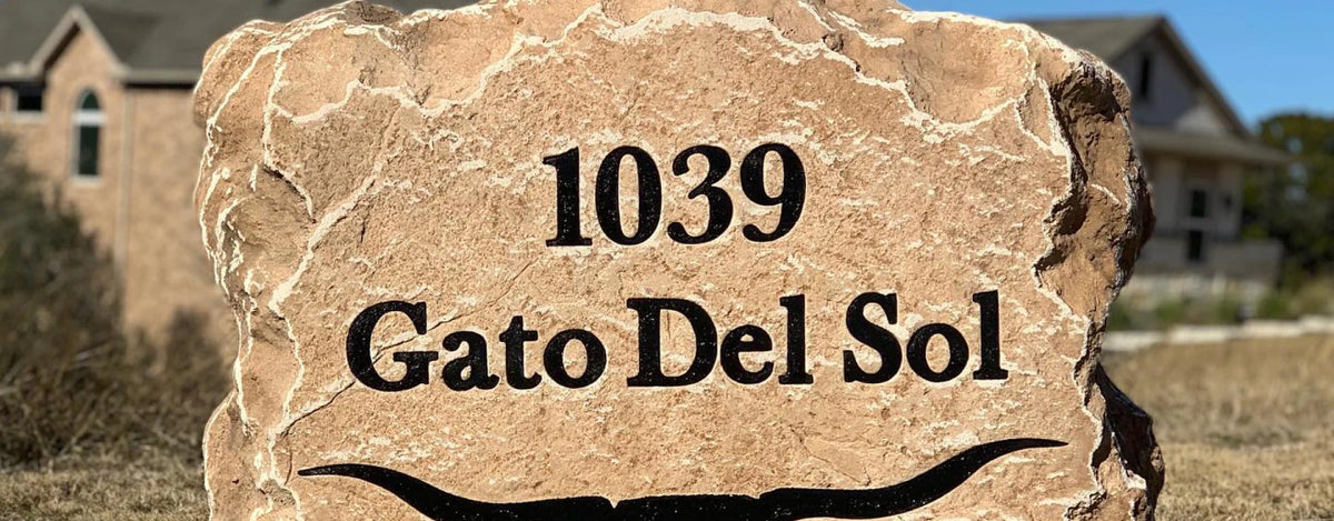 Double Sided Address Boulders