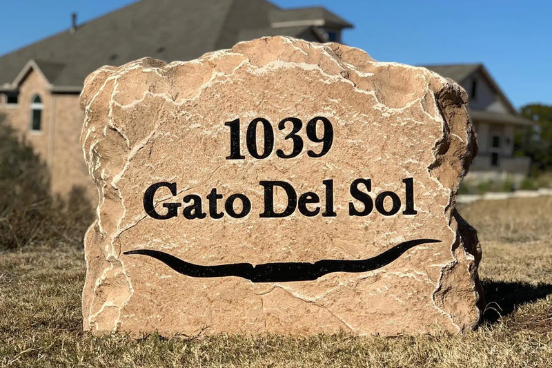 Double-Sided Address Boulders