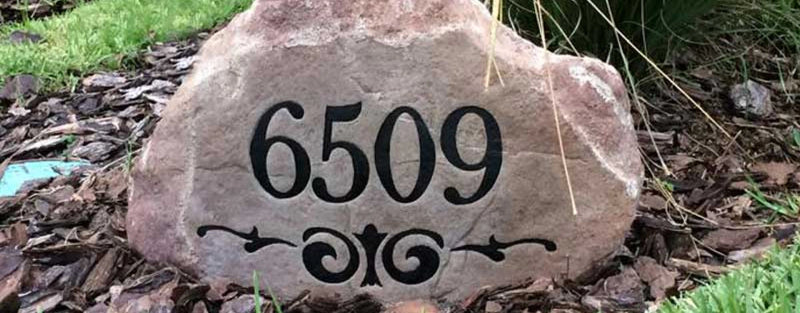 Single-Sided Address Boulders