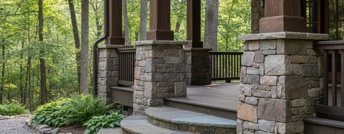 Stone Base Columns
