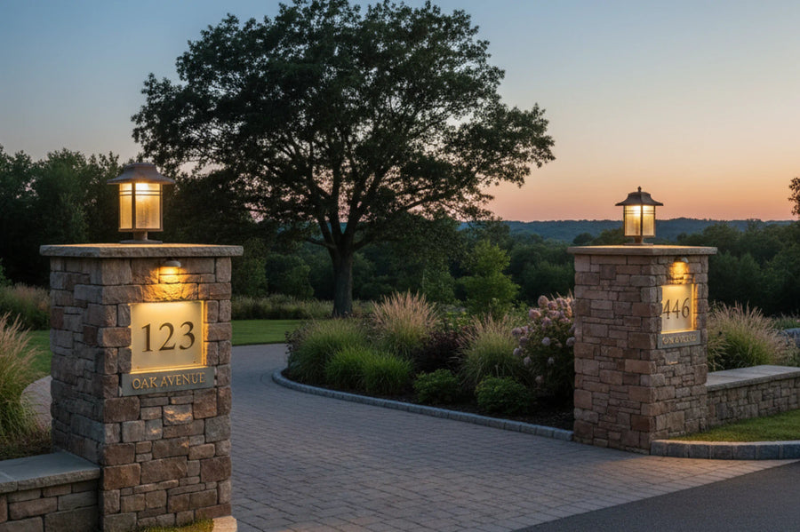 Brighten Your Entryway With Stone Column Lighting in Prospect Hill, NC