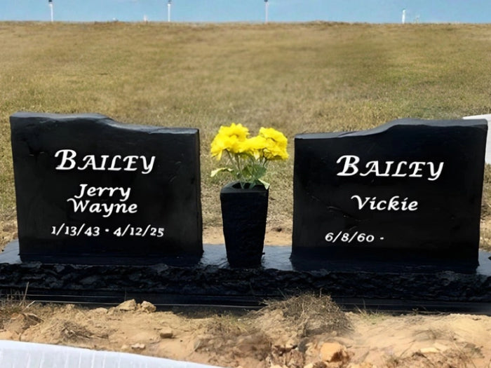 Single Headstone with Picture