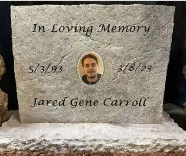 Single Headstone with Picture